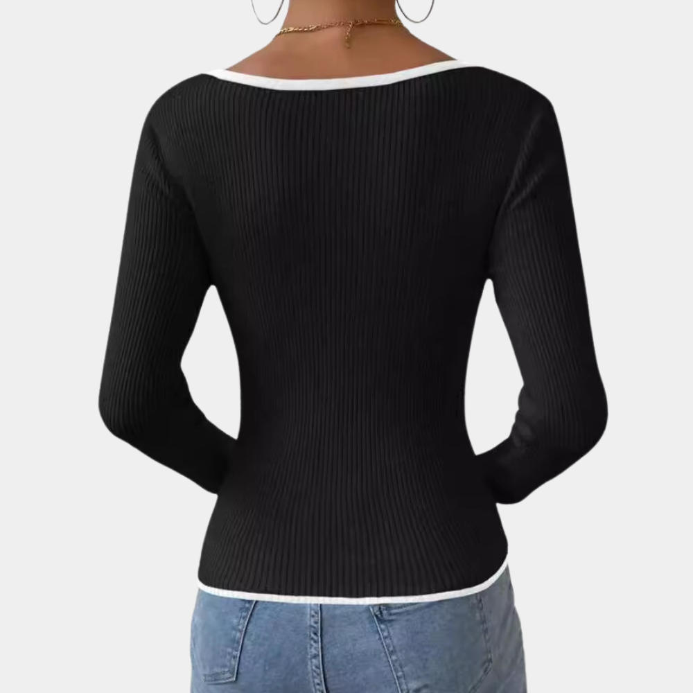 Pull à Col en V Femme – Pull moderne et élégant pour toutes occasions