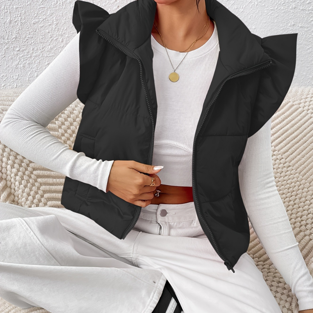 Gilet court matelassé femme – Veste moderne chic et légère pour toutes occasions