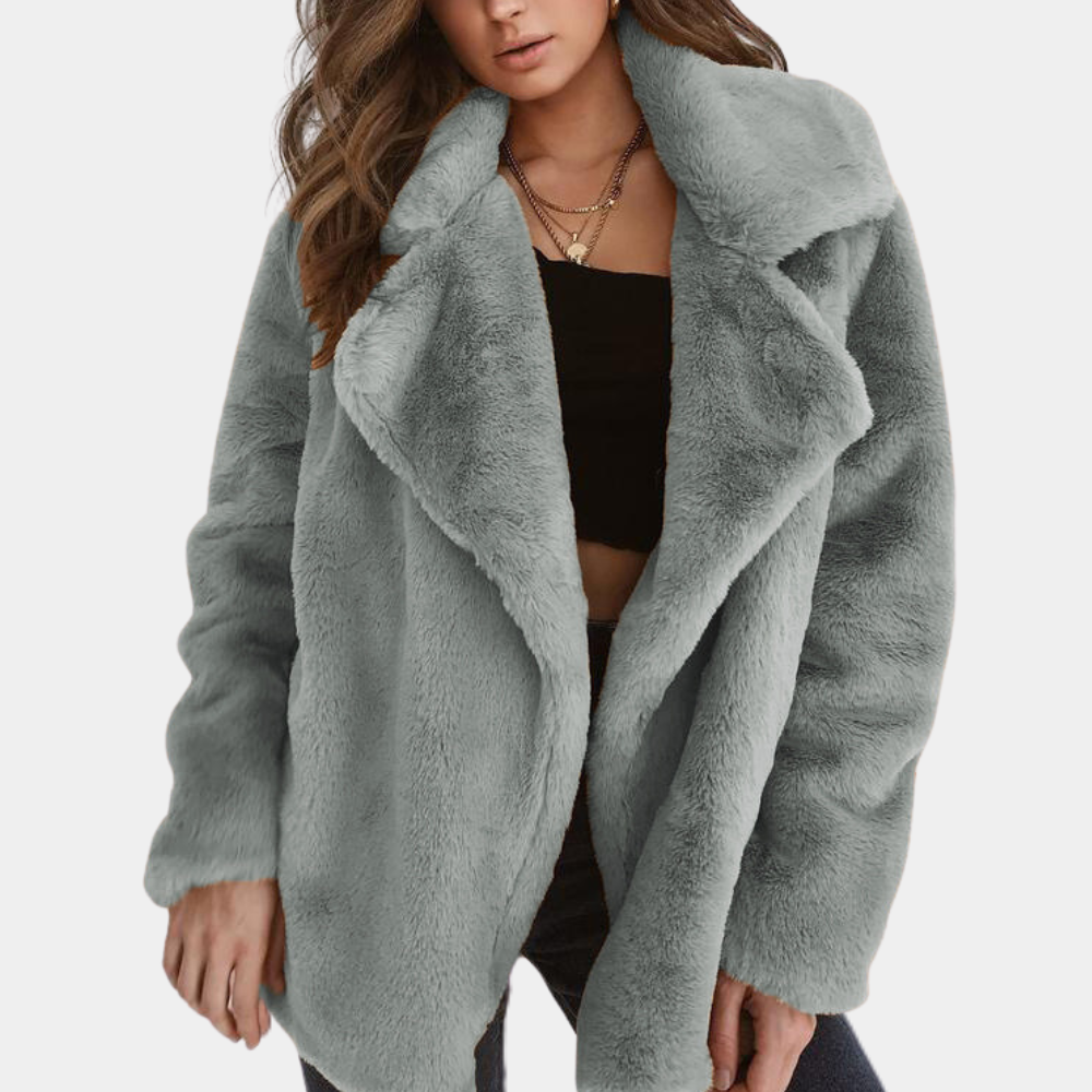 Manteau d'hiver femme – Manteau en peluche élégant et chaud pour les saisons froides